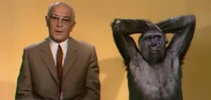 Bernhard Grzimek with Gorilla
